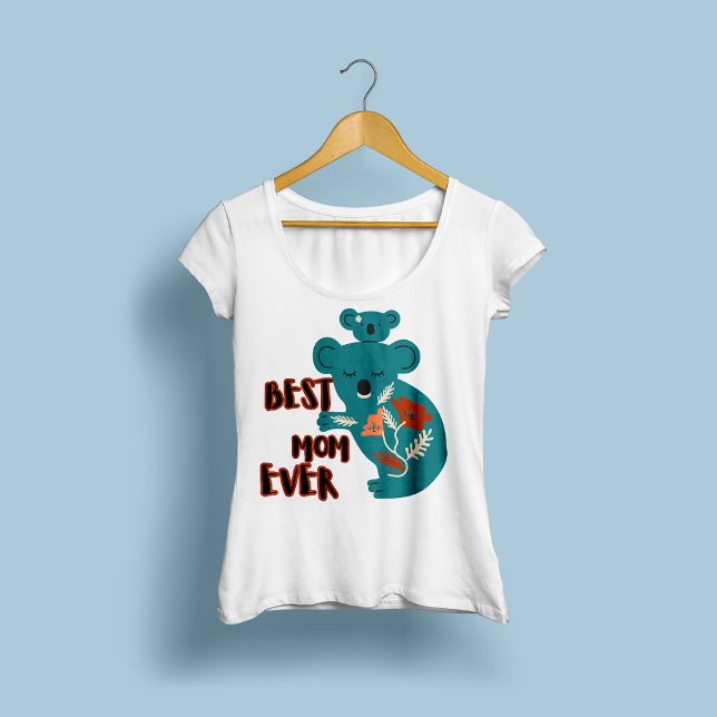 Bästa Mamma någonsin Koala Mors dag T Shirt (Skapare uppladdad)