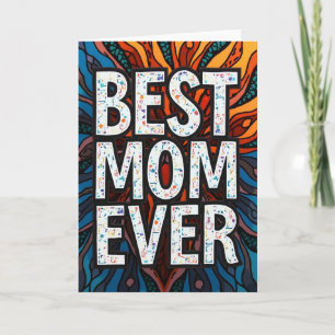 Bästa mamma någonsin Konstillustration Kort