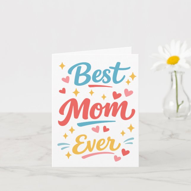 Bästa mamma någonsin  kort (Liten växt)
