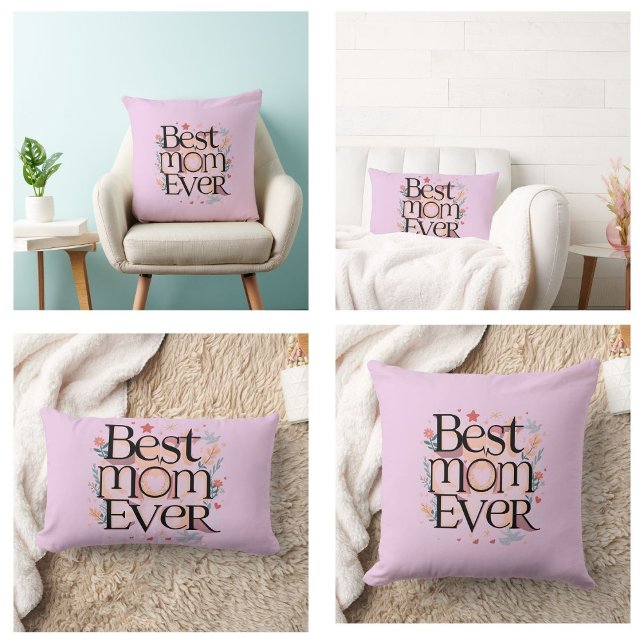 Bästa Mamma någonsin Kudde (best mom ever Throw Pillow)
