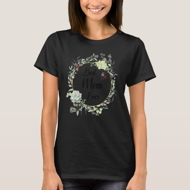 Bästa Mamma någonsin Kvinnor faller under Mamman T Shirt (Framsida)