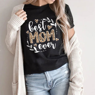 Bästa Mamma någonsin, kvinnor flickor, blomma T Shirt