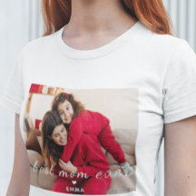 Bästa mamma någonsin l Anpassad foto- och texttypo