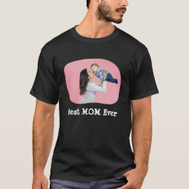Bästa MAMMA någonsin ladda upp vågräts familjefoto T Shirt