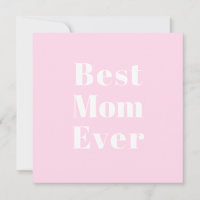 Bästa Mamma någonsin ljust rosa modernt typografis