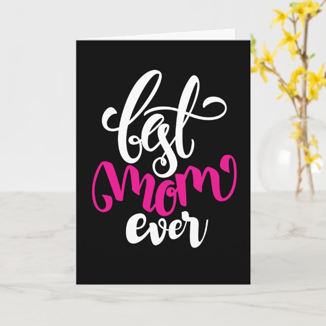 Bästa Mamma någonsin | LYCKLIG MORS DAG Kort (Gul blomma)