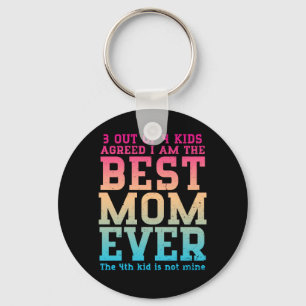 Bästa Mamma någonsin Mamma av 3 barn från Mors dag Nyckelring