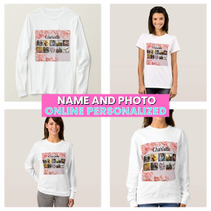 Bästa mamma någonsin Mamma Foto Collage T Shirt