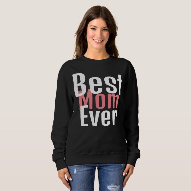 Bästa mamma någonsin, mamma mamma enkel gåva t shirt (Hel framsida)