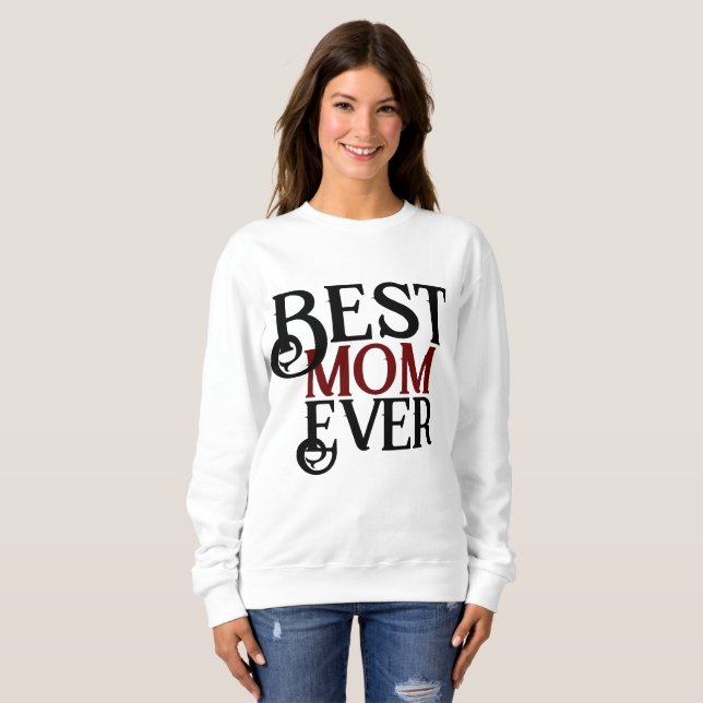 Bästa mamma någonsin, mamma mamma enkel gåva t shirt (Hel framsida)