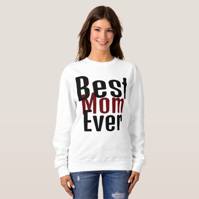 Bästa mamma någonsin, mamma mamma enkel gåva t shirt (Hel framsida)