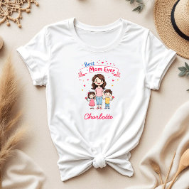 Bästa Mamma någonsin Mamma Tee | Personlig Mors da