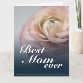 Bästa Mamma någonsin med Big Rosa ros Kort