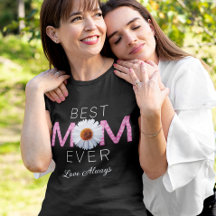Bästa Mamma någonsin med Daisy-utskrift (Rosa V2)
