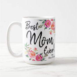 bästa Mamma någonsin med foton och datum Kaffemugg