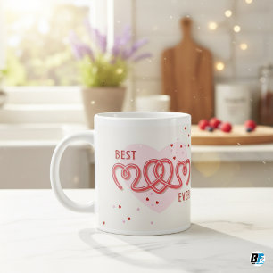 Bästa Mamma någonsin med modern Photo Mors dag-gåv Jumbo Mugg