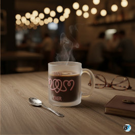 "Bästa Mamma någonsin med modern Photo Mors dag Gi Frostad Glasmugg