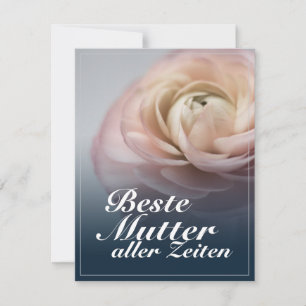 Bästa mamma någonsin med stor rosa ros