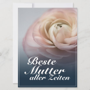 Bästa mamma någonsin med stor rosa ros