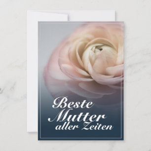 Bästa mamma någonsin med stor rosa ros