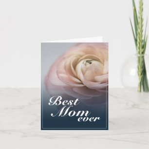 Bästa mamma någonsin med stor rosa ros kort