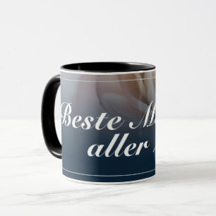 Bästa mamma någonsin med stor rosa ros mugg