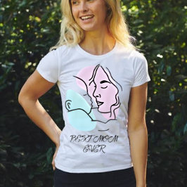 Bästa Mamma någonsin minimalistisk konst Mors dag T Shirt