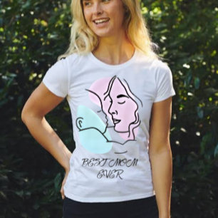 Bästa Mamma någonsin minimalistisk konst Mors dag T Shirt
