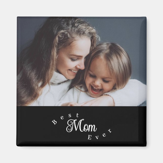 Bästa mamma någonsin Modern Enkel Magnet (Framsidan)