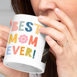 Bästa mamma någonsin modern foto Morsdagsmugg Två-Tonad Mugg