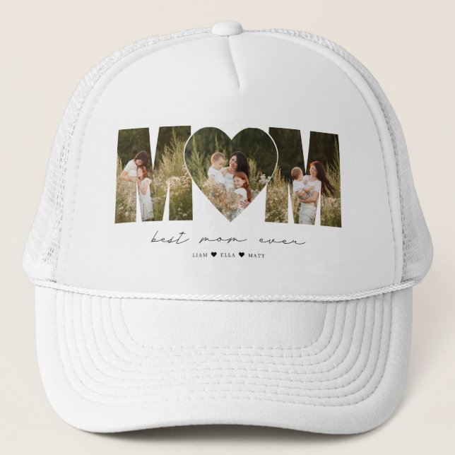 Bästa mamma någonsin Modern fotokollagepresent til Keps (Framsida)