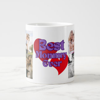 Bästa mamma någonsin, modern mors dag-fotogåva jumbo mugg