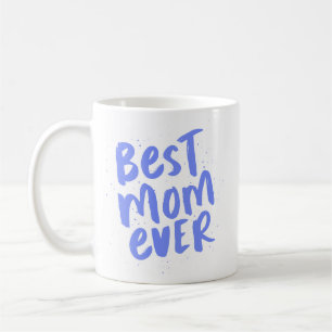 Bästa mamma någonsin, modern periwinkle blue mors kaffemugg