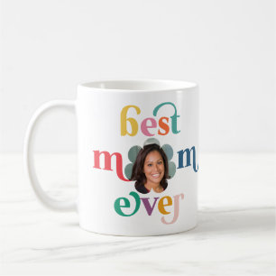 Bästa Mamma någonsin Modern Photo Kids Namn Mors d Kaffemugg
