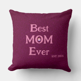 bästa mamma någonsin, modern retro solid mors dag kudde