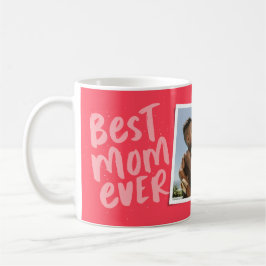 Bästa mamma någonsin modern rosa foto Mors dag Kaffemugg