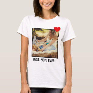 Bästa mamma någonsin Modern skräddarsydd fotot t Shirt