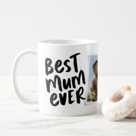 Bästa mamma någonsin modern svart foto Mors dag Kaffemugg