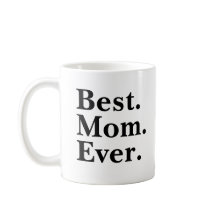 Bästa Mamma någonsin Modern svart typografi
