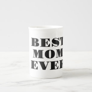 Bästa mamma någonsin Modern typografi Mors dag-pre Benporslin Mugg