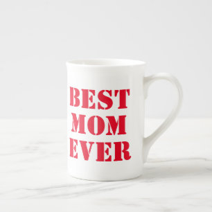Bästa mamma någonsin Modern typografi Mors dag-pre Benporslin Mugg