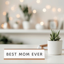 Bästa mamma någonsin, modern vit
