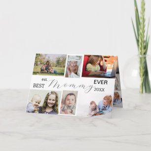 Bästa Mamma Någonsin – Mors Dag 6-Foto Collage Kort