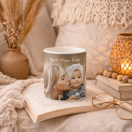 Bästa mamma någonsin Mors dag Anpassad bild Kaffemugg