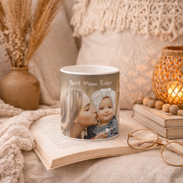 Bästa mamma någonsin Mors dag Anpassad bild Kaffemugg (Skapare uppladdad)