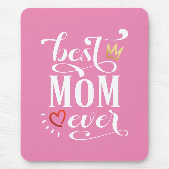 Bästa Mamma någonsin Mors dag-citat | Mousepad Musmatta (Framsidan)