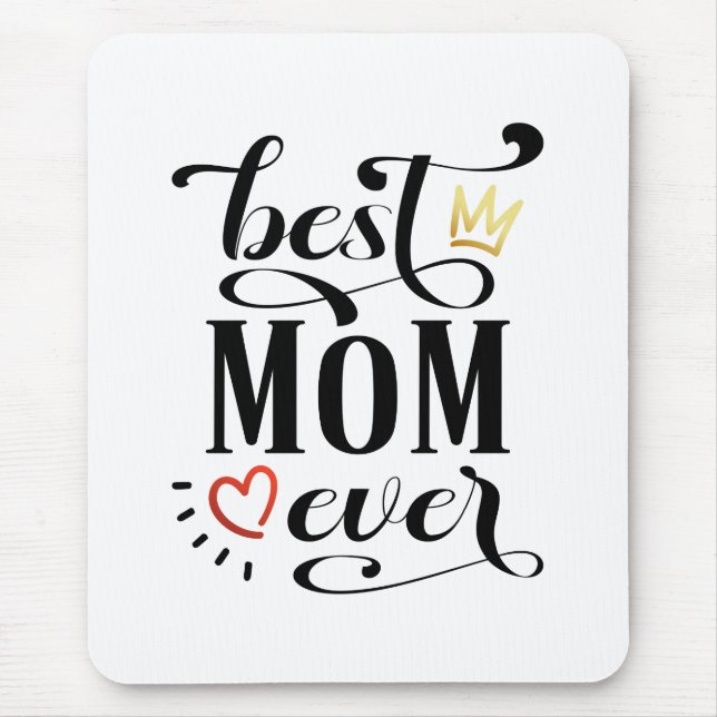 Bästa Mamma någonsin Mors dag-citat | Mousepad Musmatta (Framsidan)