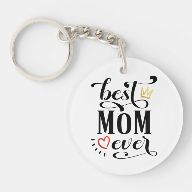 Bästa Mamma någonsin Mors dag-citat | Nyckelkedja (Framsidan)