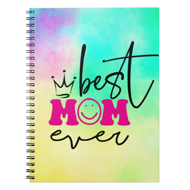 Bästa Mamma någonsin Mors dag-design-63344 Anteckningsbok (Framsidan)