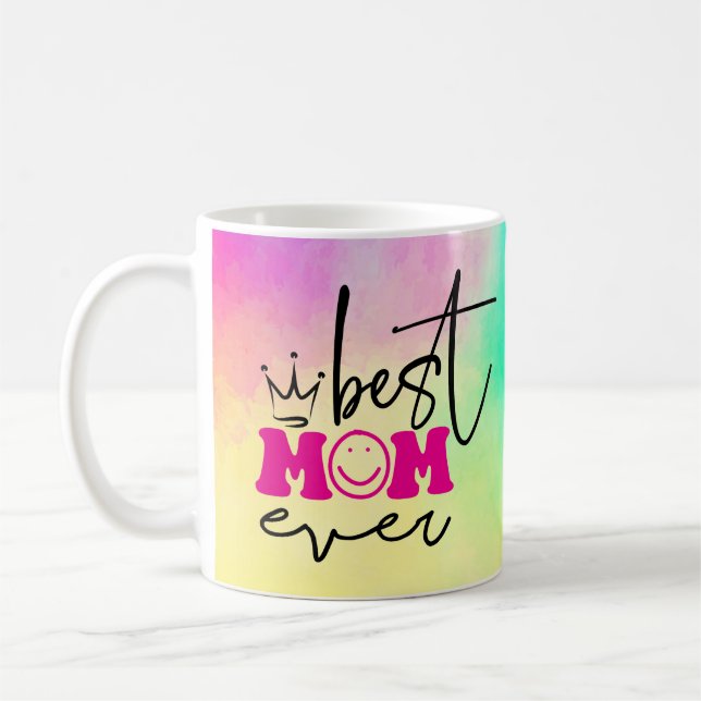 Bästa Mamma någonsin Mors dag-design-63344 Kaffemugg (Vänster)